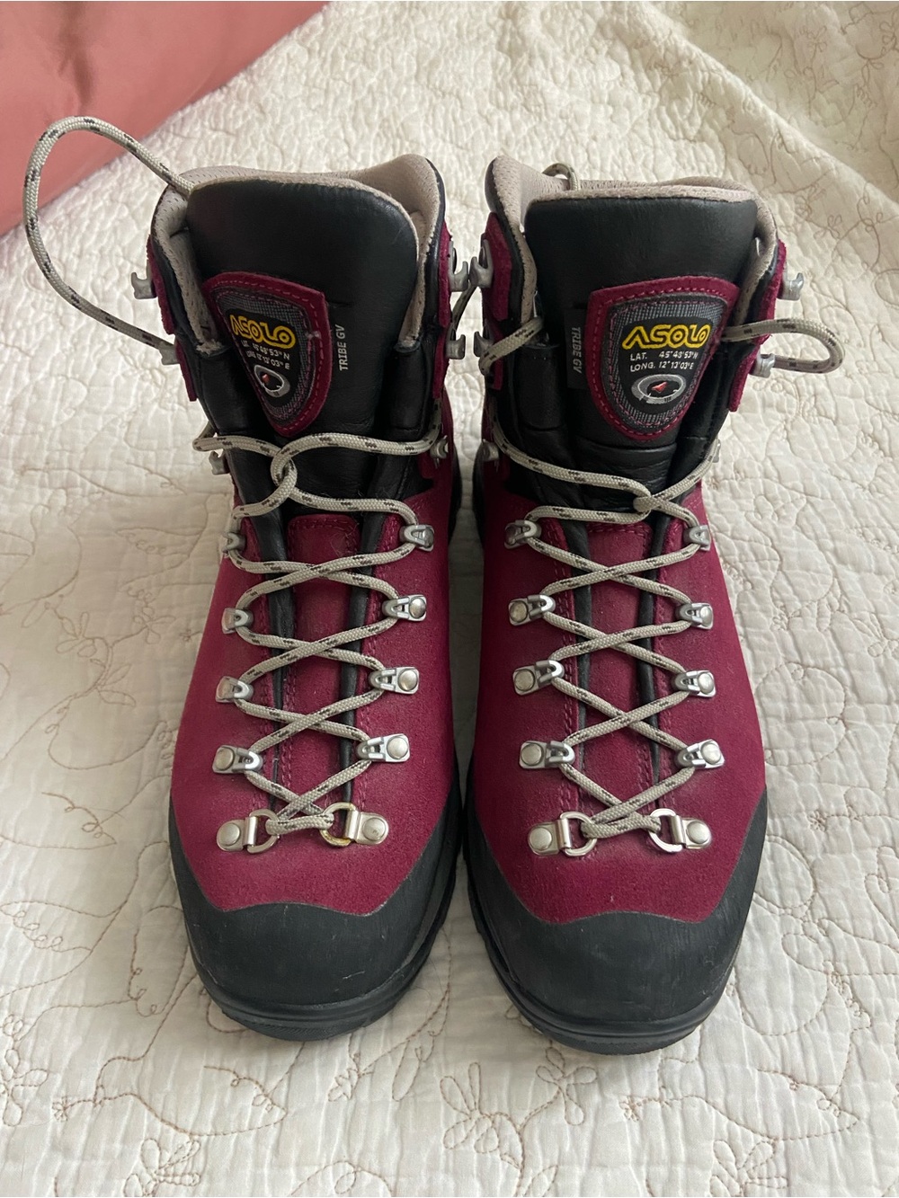 Asolo Women's Wine Lace-Up Hiking Boots